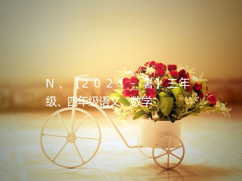 N、【2021-暑】三年级、四年级语文、数学  四年级语文暑假培训班/四年级数学暑假培训班