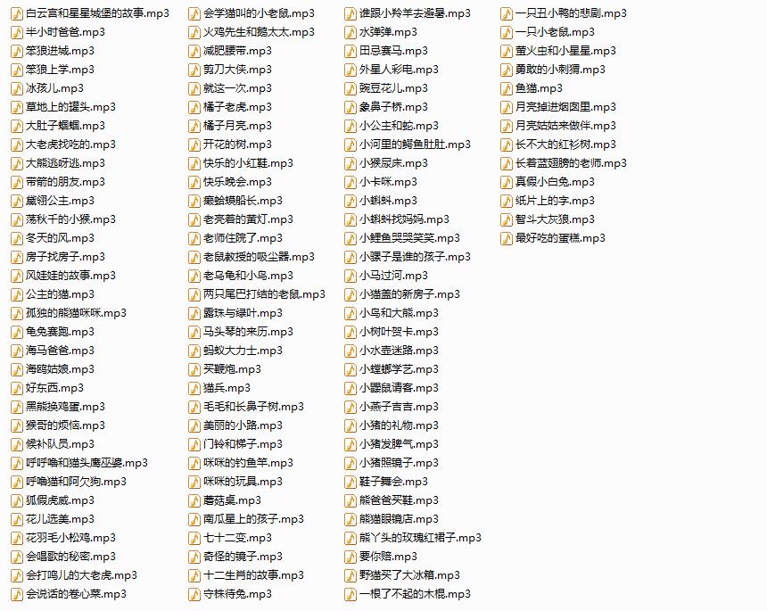 儿童音频故事2