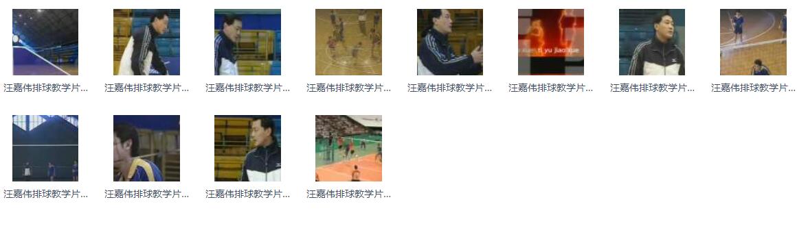 汪嘉伟排球教学