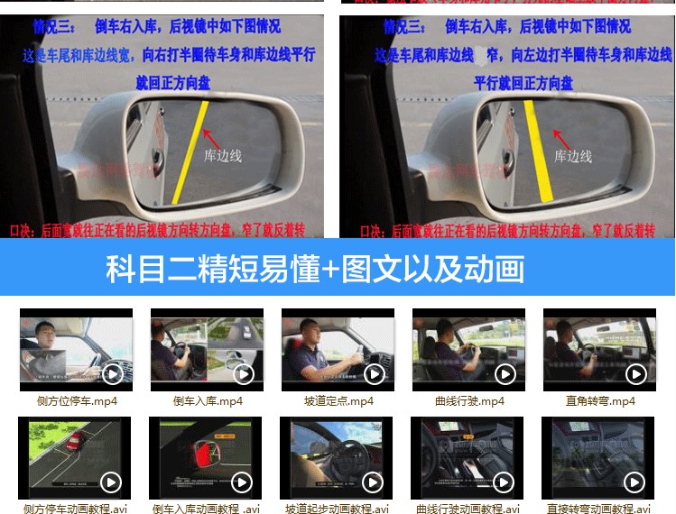 轻松考驾照汽车考试通关视频教学 多套小车C1驾驶教程