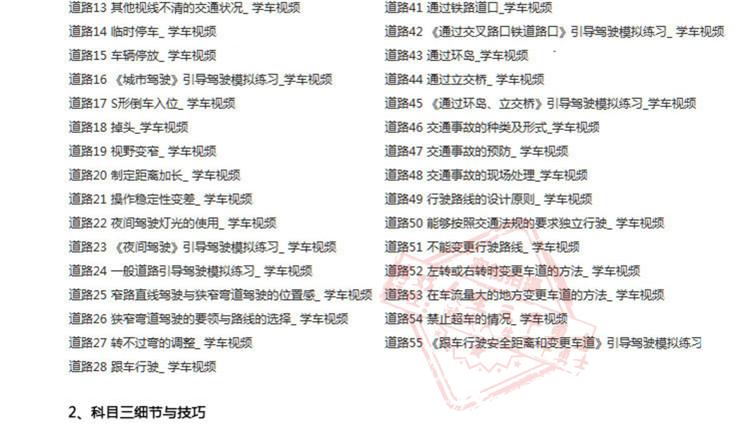 新交规C1驾校学车驾考视频教程驾照考试科目一二三四模拟软件教程