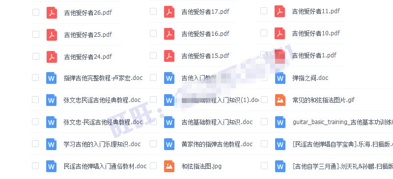 八套吉他自学入门视频课程合集打包_吉他零基础入门教学视频课程