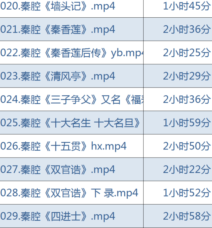 秦腔戏曲大全-秦腔全集合集打包下载-秦腔戏曲大全mp3 mp4下载