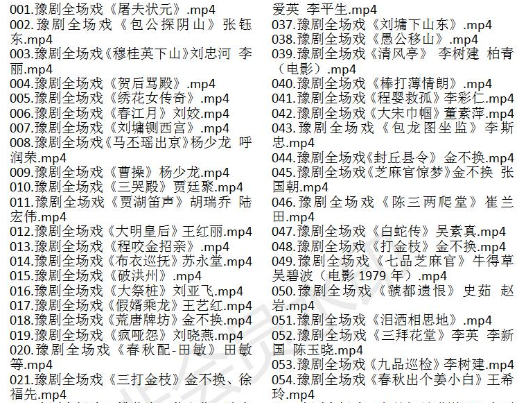 河南豫剧大全_河南豫剧选段大全mp3 mp4视频合集打包下载-河南豫剧全场戏全集打包下载