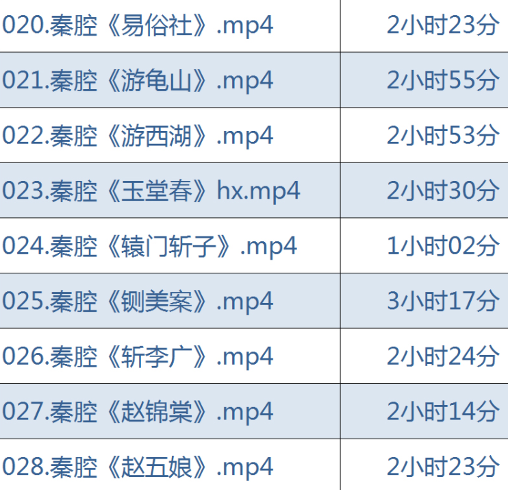 秦腔戏曲大全-秦腔全集合集打包下载-秦腔戏曲大全mp3 mp4下载