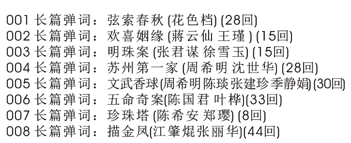 苏州评弹视频全场戏全剧合集打包下载_苏州评弹mp3下载_苏州弹词全集