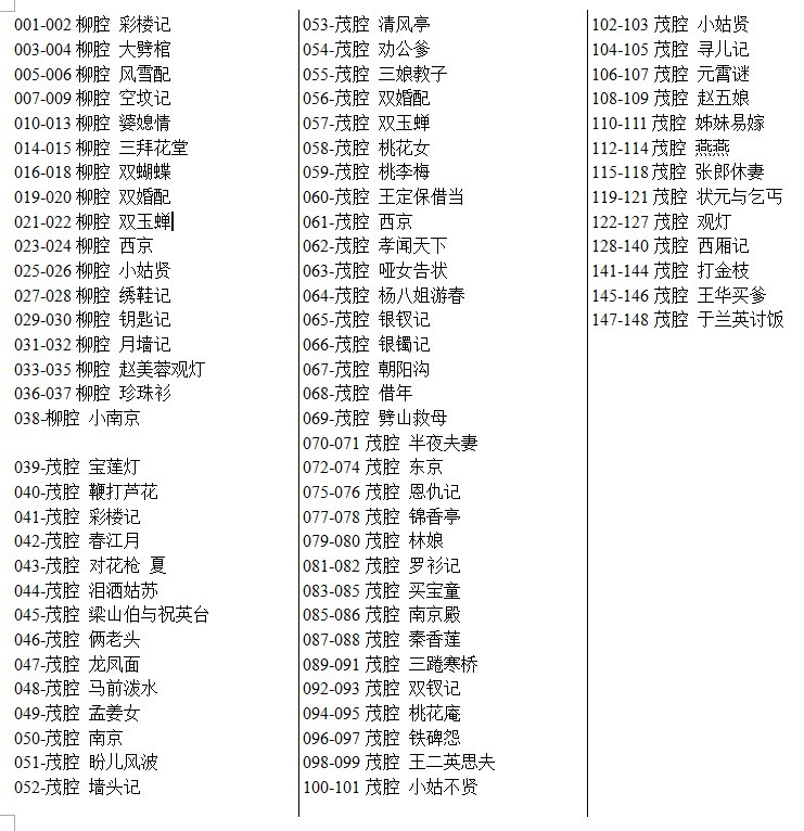山东高密茂腔戏曲大全_茂腔mp3 mp4高清视频全剧全场戏合集打包