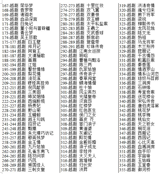 3985部越剧全集mp3音频高清视频全剧合集打包下载