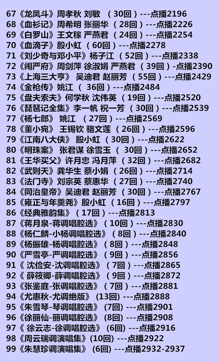 苏州评弹视频全场戏全剧合集打包下载_苏州评弹mp3下载_苏州弹词全集