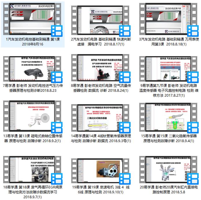 汽车维修j教学视频_汽车维修技术视频教程_ 汽修培训班资料