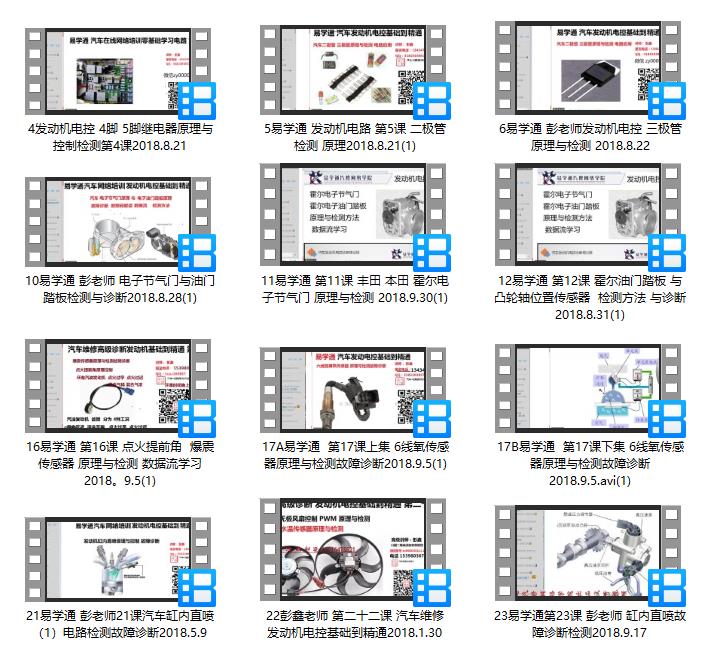 汽车维修j教学视频_汽车维修技术视频教程_ 汽修培训班资料