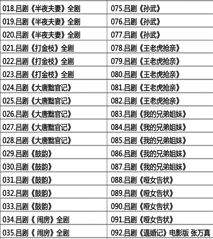 山东吕剧大全-音频mp3-视频mp4全剧合计全集打包下载