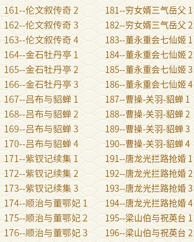 粤剧名曲全剧MP3、视频大全打包下载