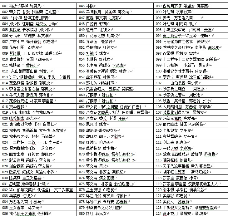 粤剧名曲全剧MP3、视频大全打包下载