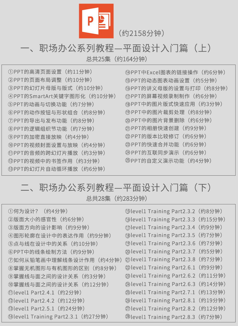 office办公软件excel函数表格ppt制作word视频教程