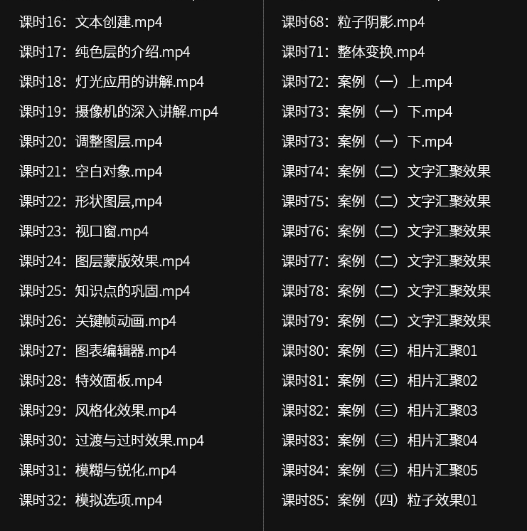 ae视频教程零基础入门抖音快手视频制作影视后期案例教学课程 包学包会 掌握财富！！！