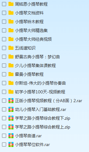 小提琴视频教程教学 自学零基础入门学习课程 音阶教程 铃木小提琴视频教程 儿童版 成人版教程 涵盖全面