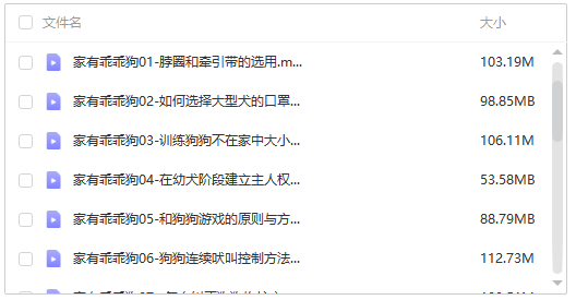 狗狗基本训练技巧视频教程