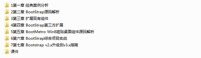BootStrap开发高级视频课程（bootstrap前端项目案例）