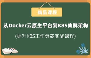 从Docker云原生平台到K8S集群架构 容器性能全面提升 提升K8S工作负载实战课程
