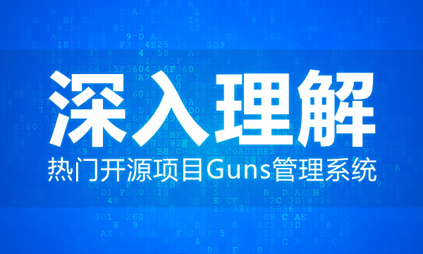 [Java框架] 深入理解热门开源项目Guns管理系统视频教程
