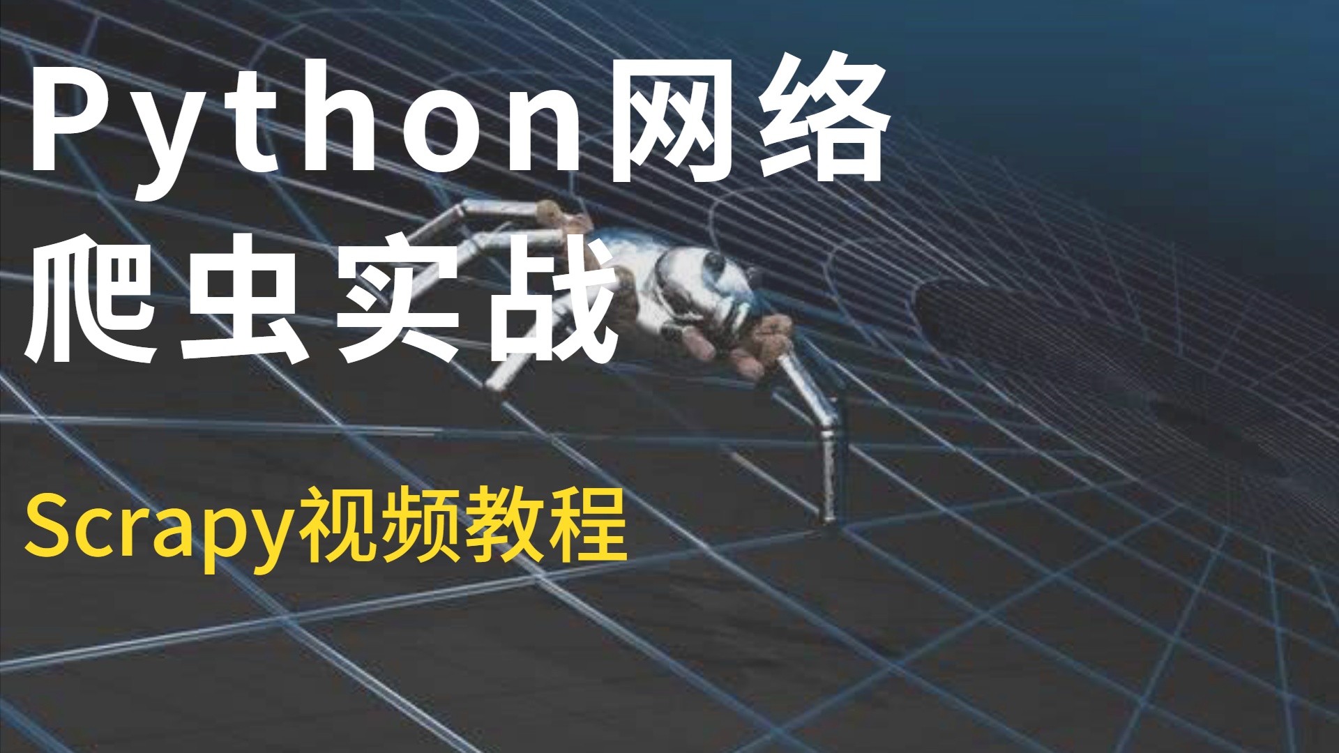 Python网络爬虫实战 Scrapy视频教程